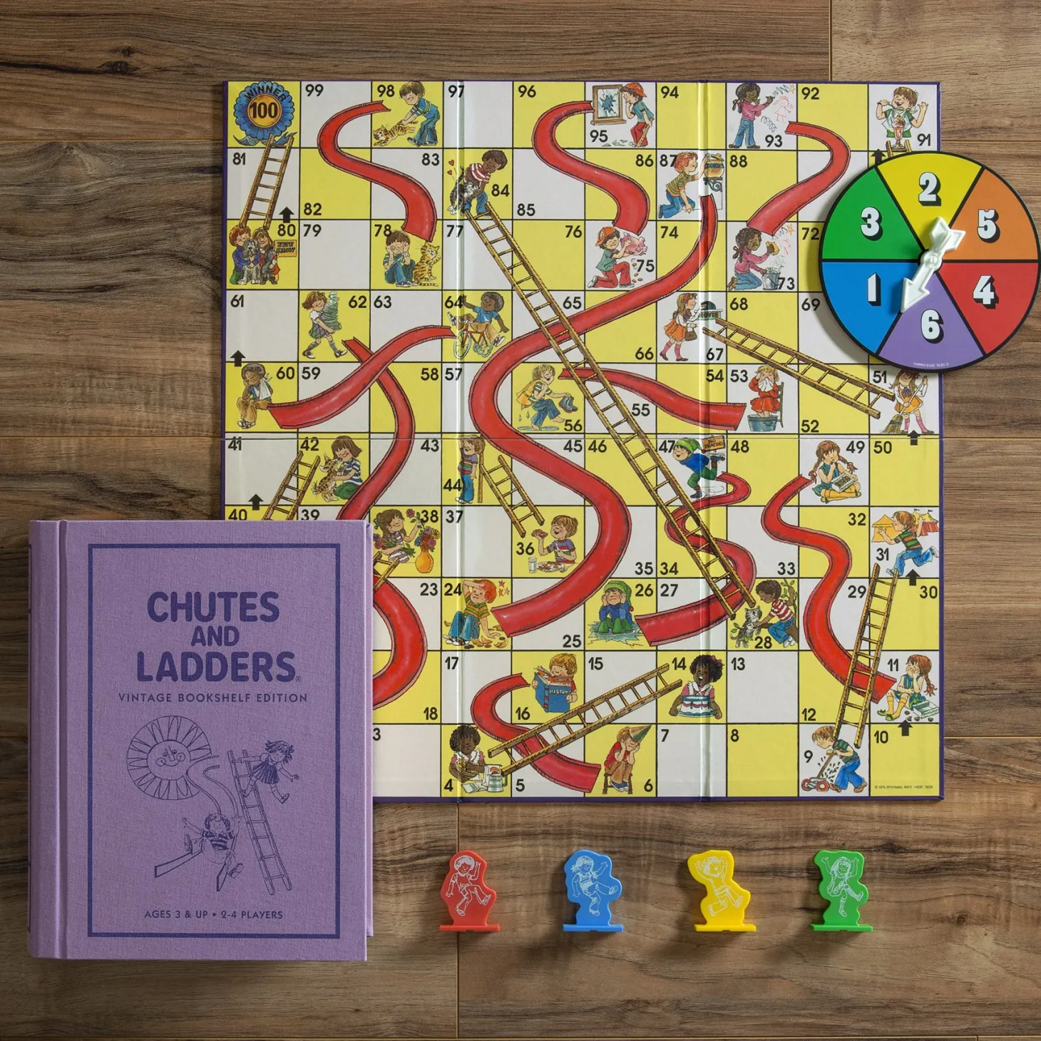 Chutes and Ladders Vintage Bookshelf Edition